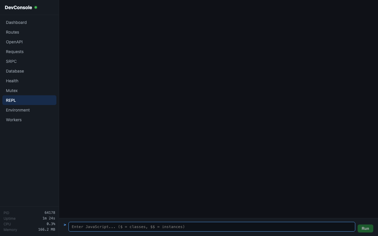 DevConsole REPL